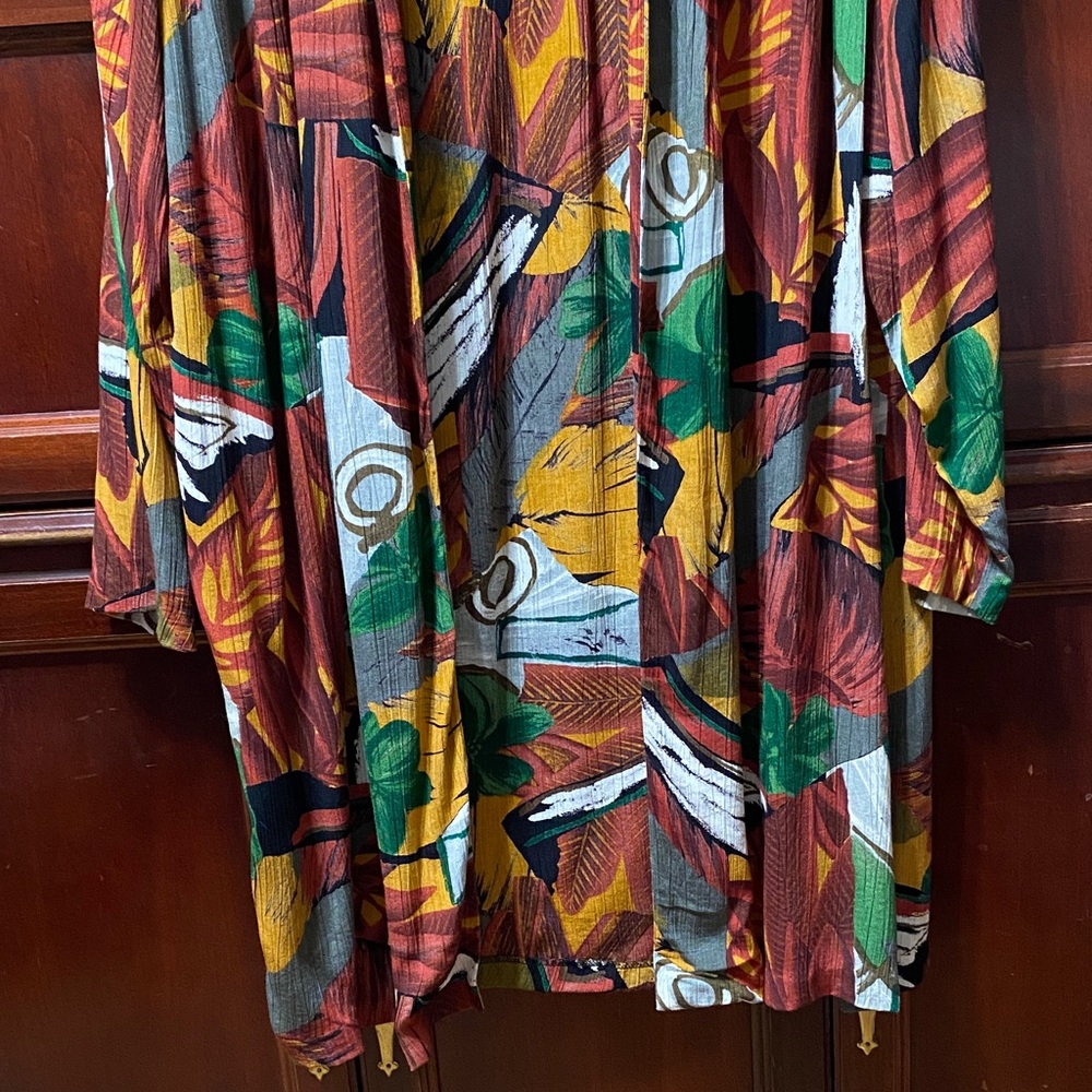 Fitting Image Multicolor Abstract women’s size 22W swing vintage duster - Picture 2 of 16
